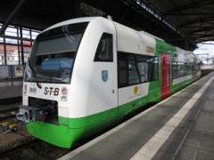 Regio-Shuttle der |STB| in @ue;