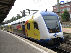 Doppelstockwagen von metronom (4. Generation) im |Bf| @ahar;